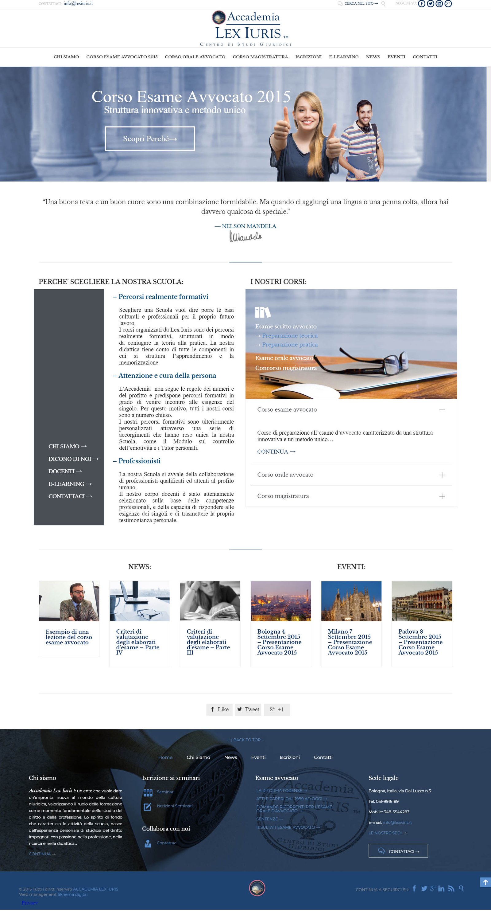 Sito Web Avvocati Responsive: Formazione Accademia Lex Iuris