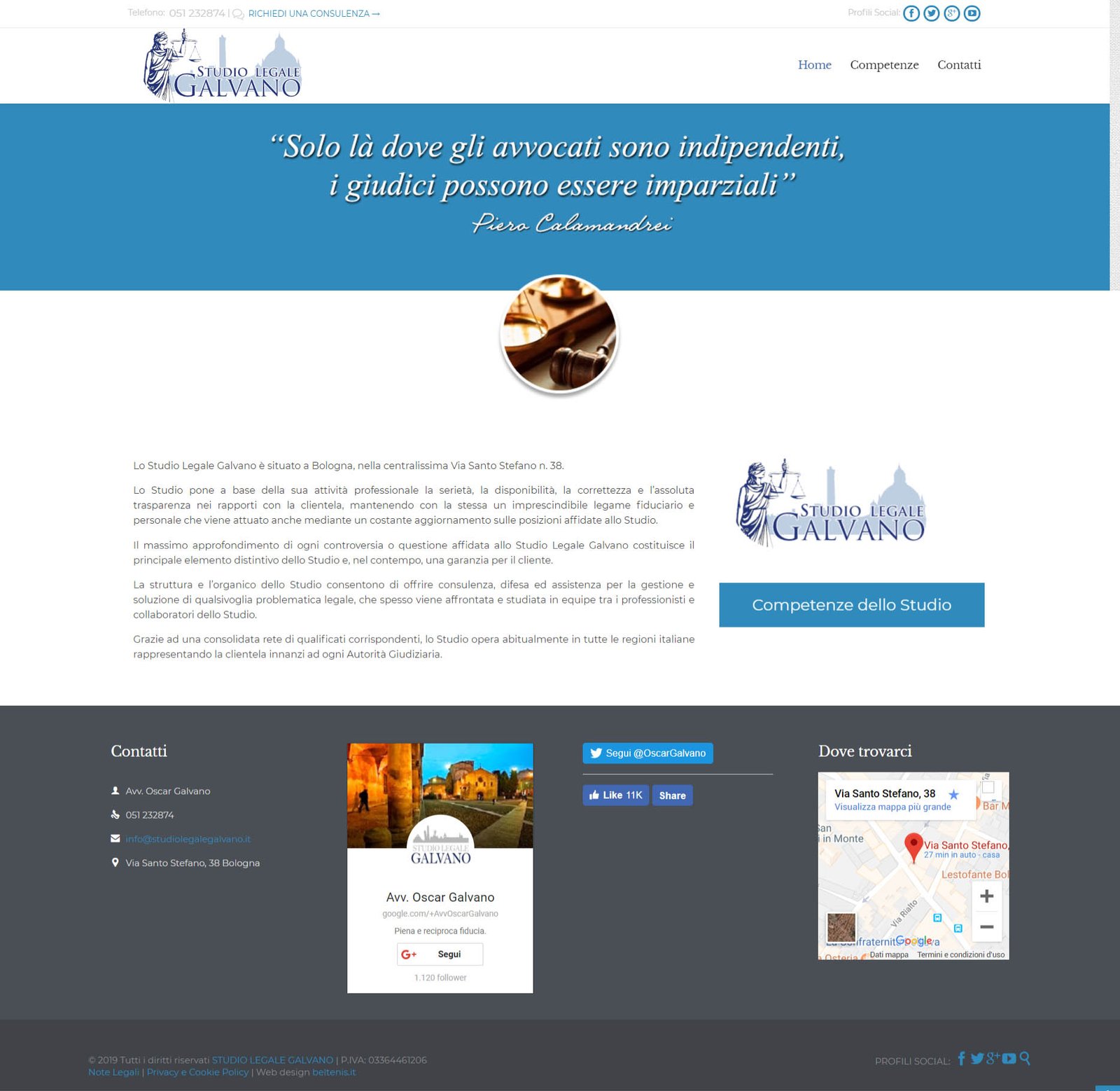 Realizzazione Sito Web Studio Legale Galvano