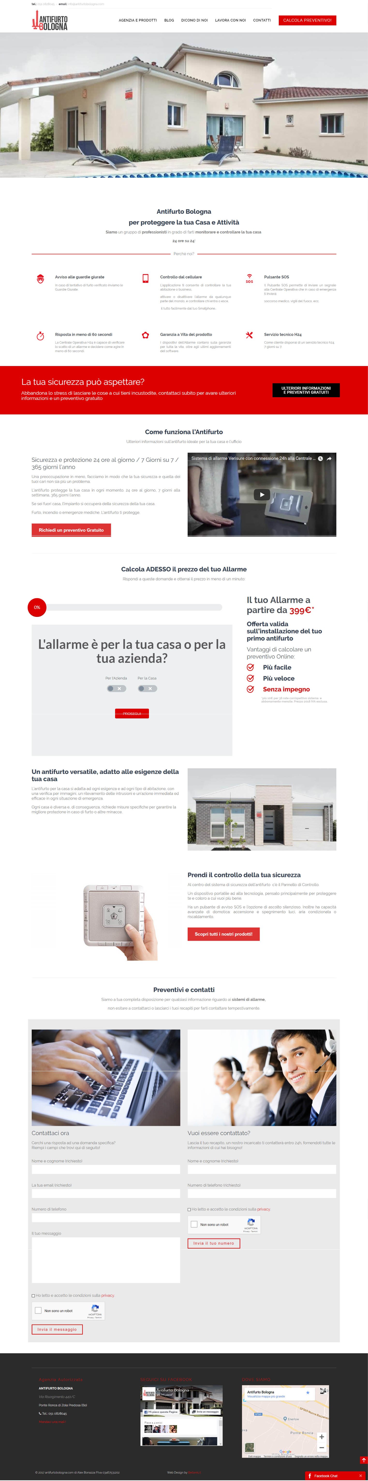 Sito Web Antifurto Bologna