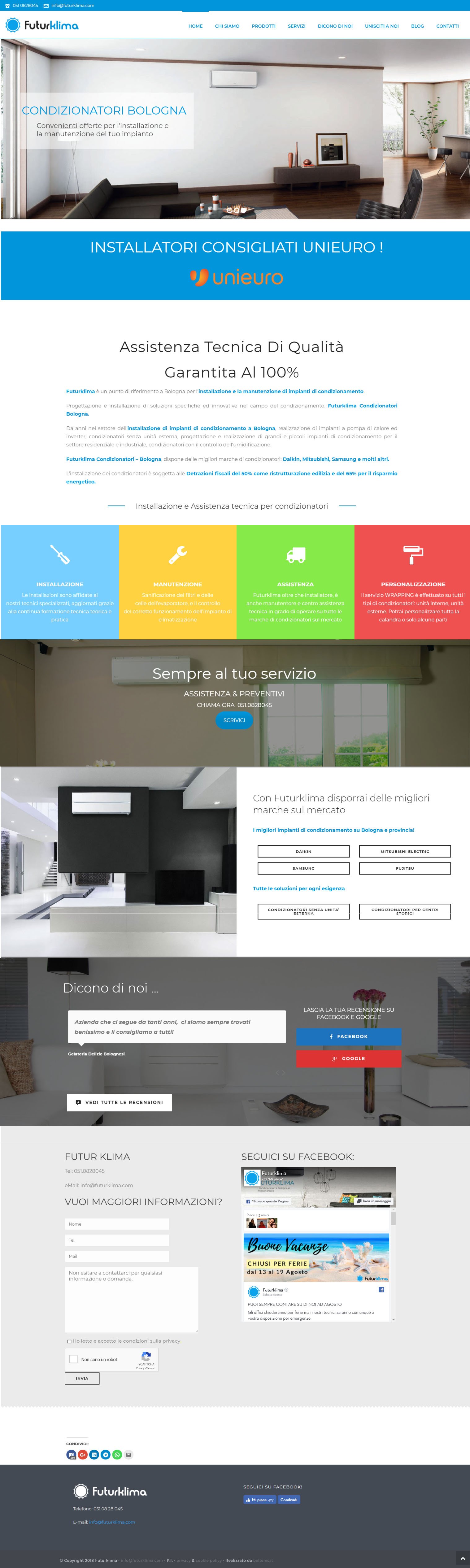 Anteprima del sito web