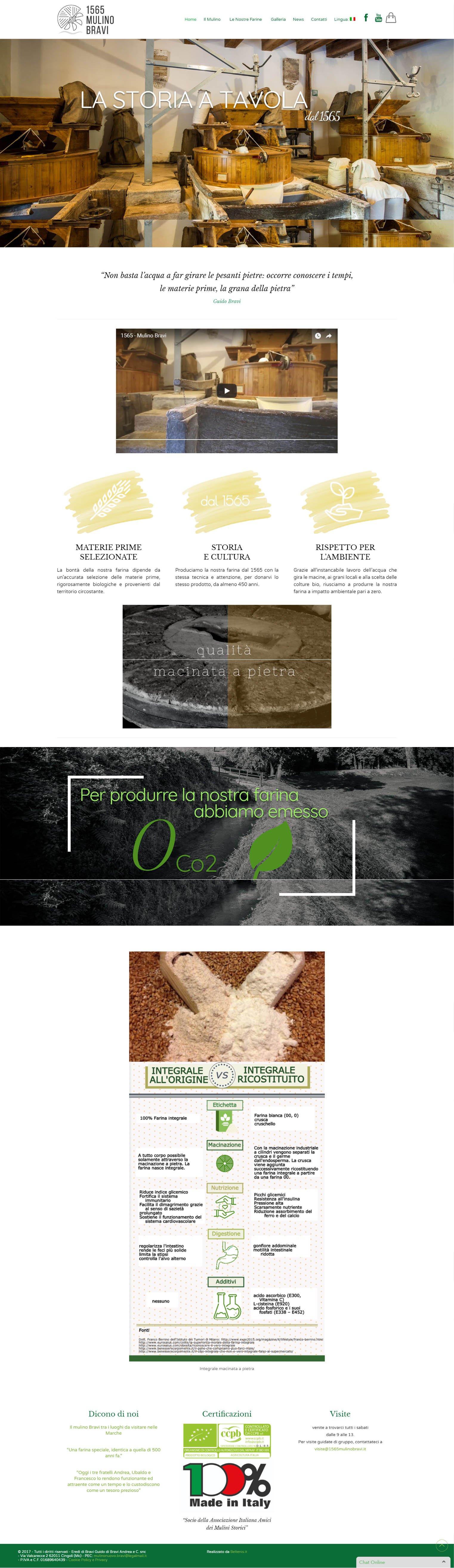 Anteprima del sito web