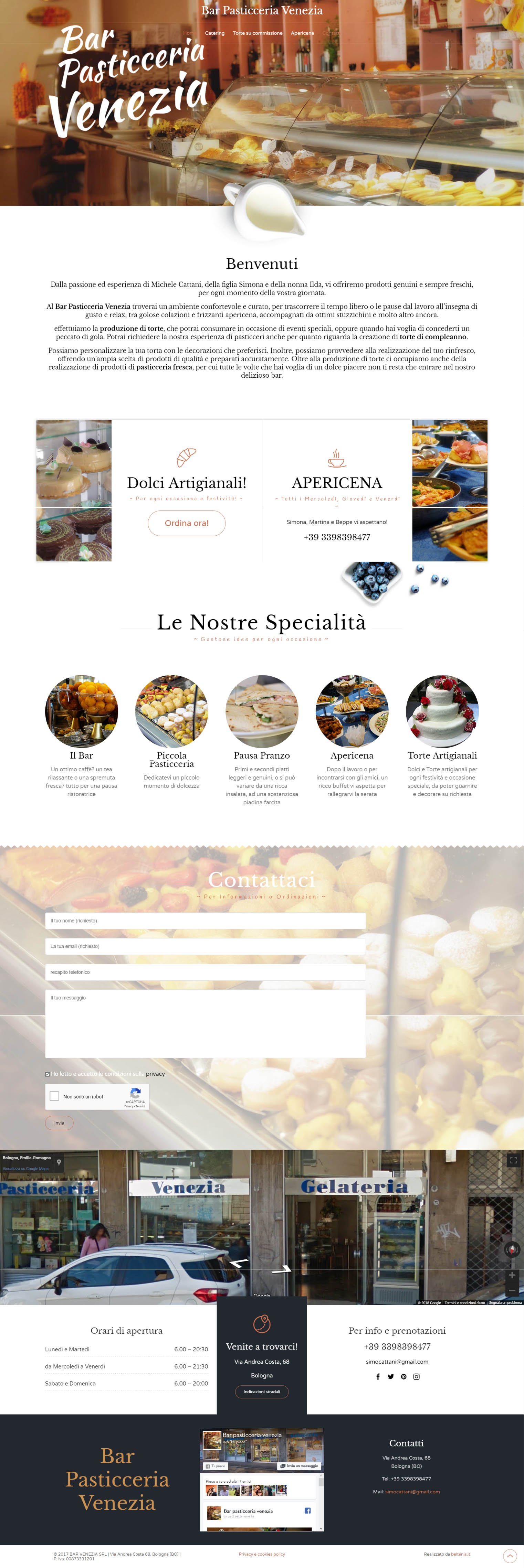 Anteprima del sito web