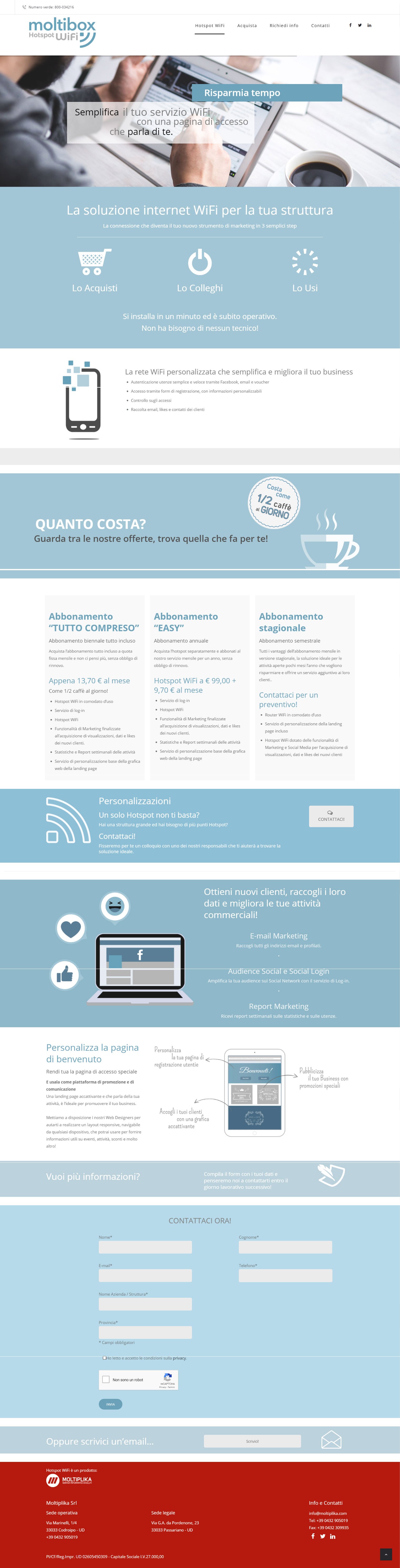Landing Page WordPress: Vendi Prodotti e Servizi
