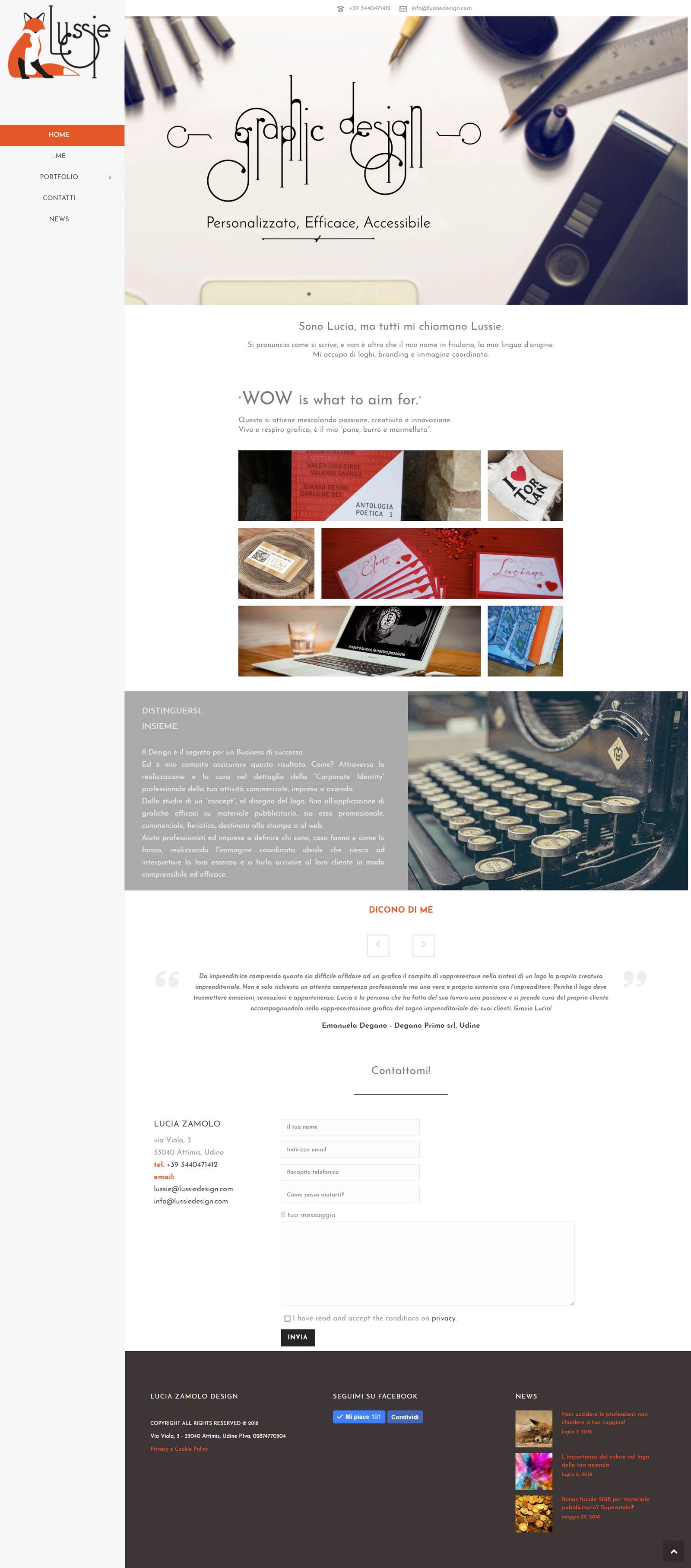 Anteprima del sito web