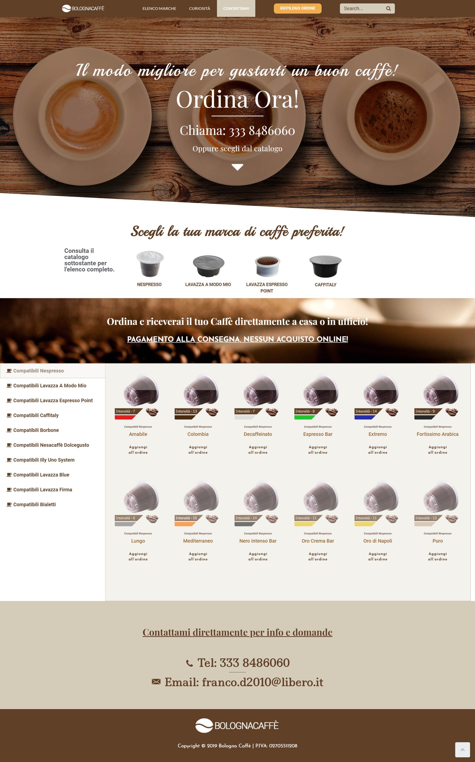 Sito Web bolognacaffe.it