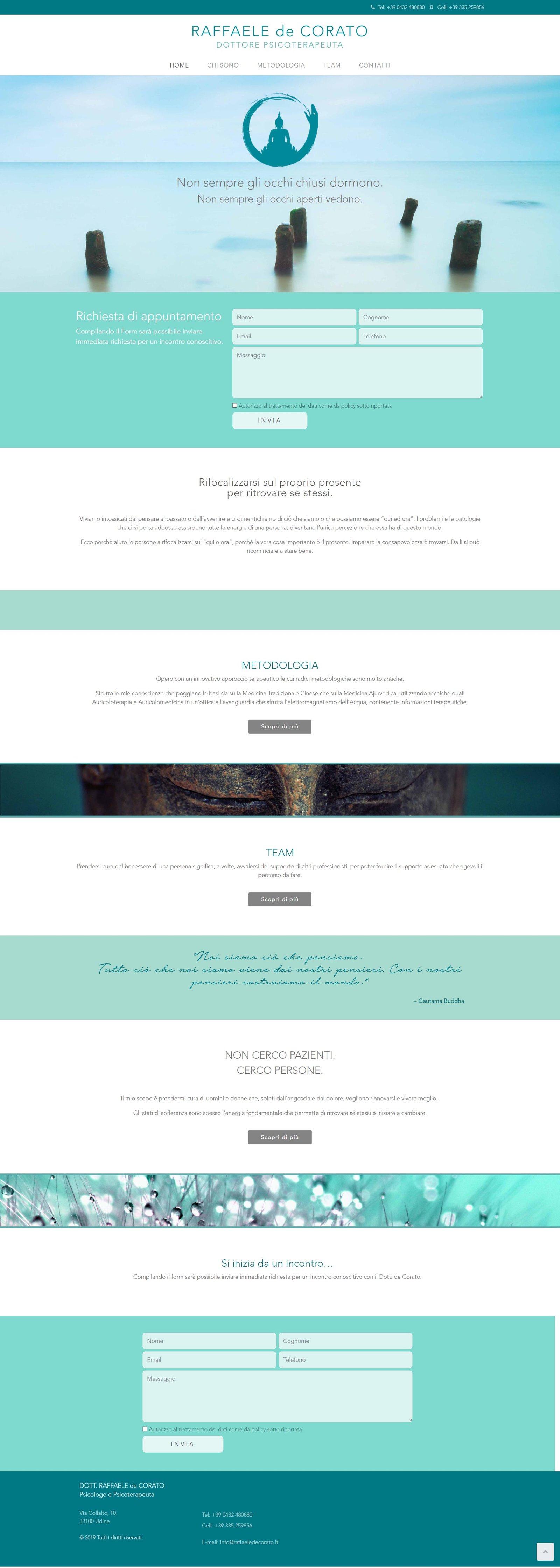 Sito web per studio psicoterapeuta