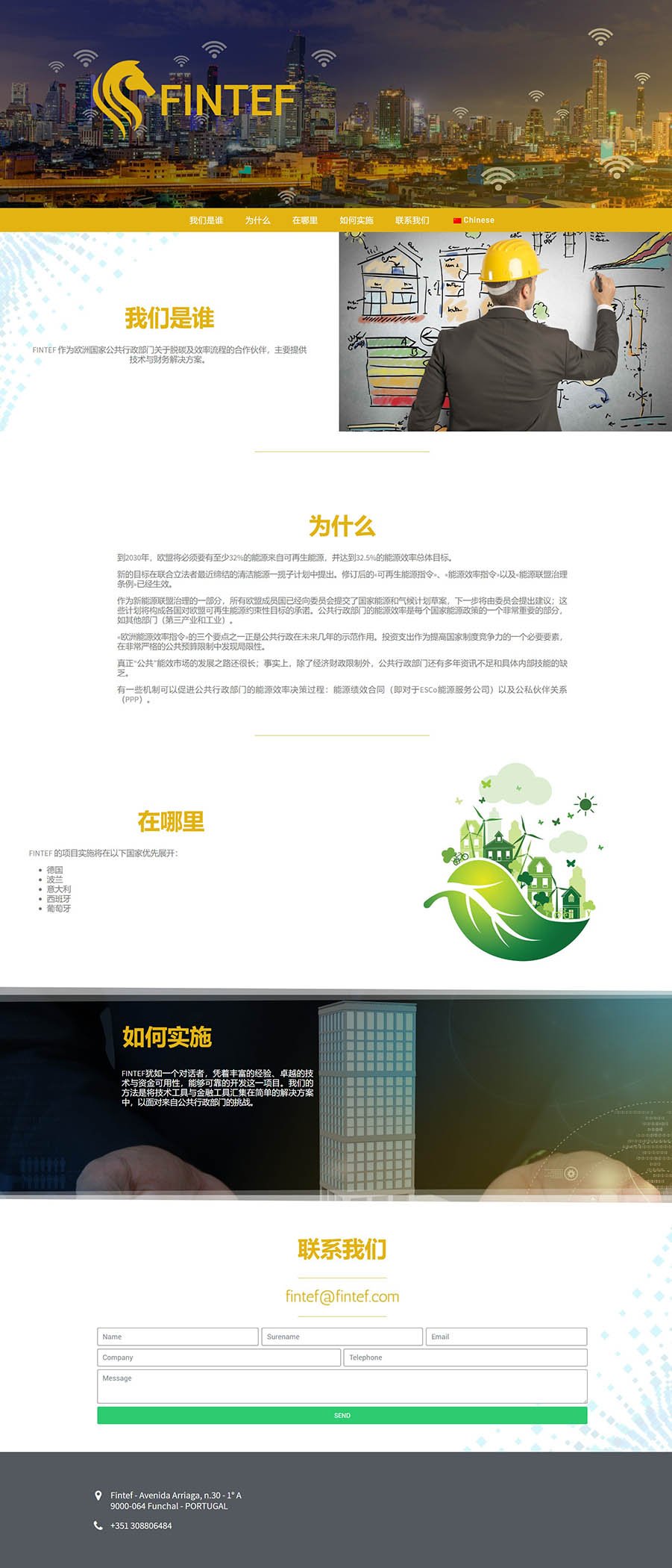 Sviluppo Landing Page Multilingua (WordPress) per Fintef: Focus sul Mercato Internazionale Cinese