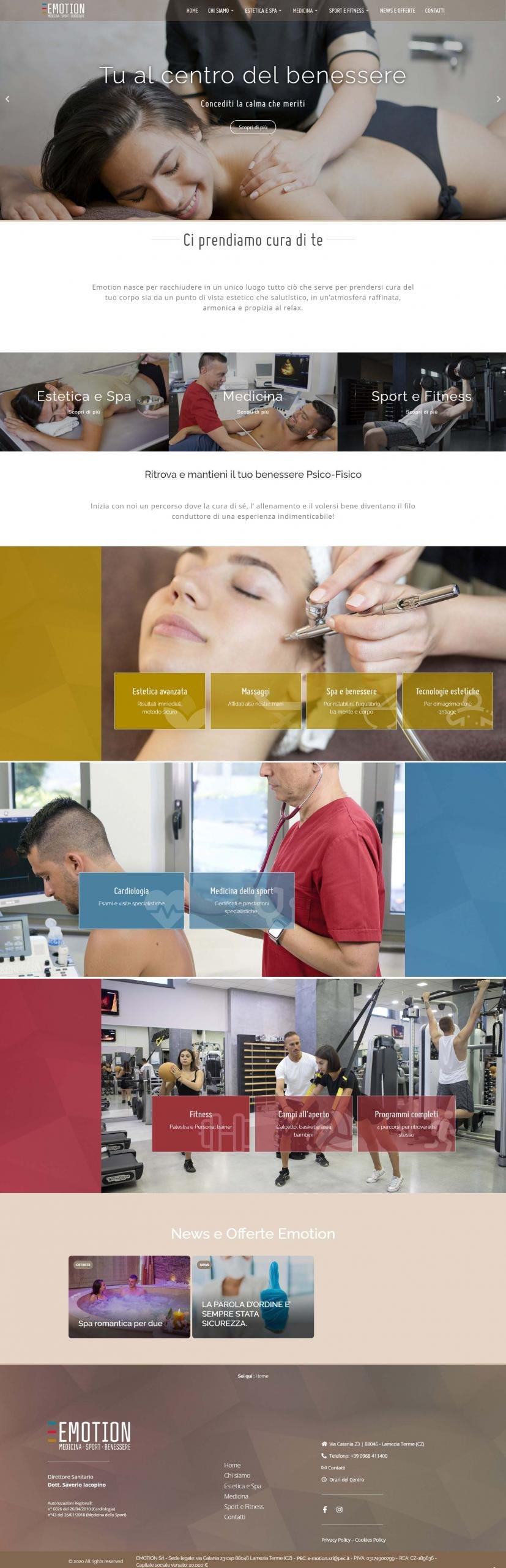 Anteprima del sito web