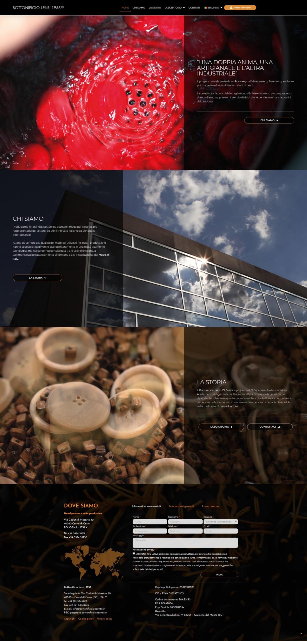 Portale eCommerce per Bottonificio