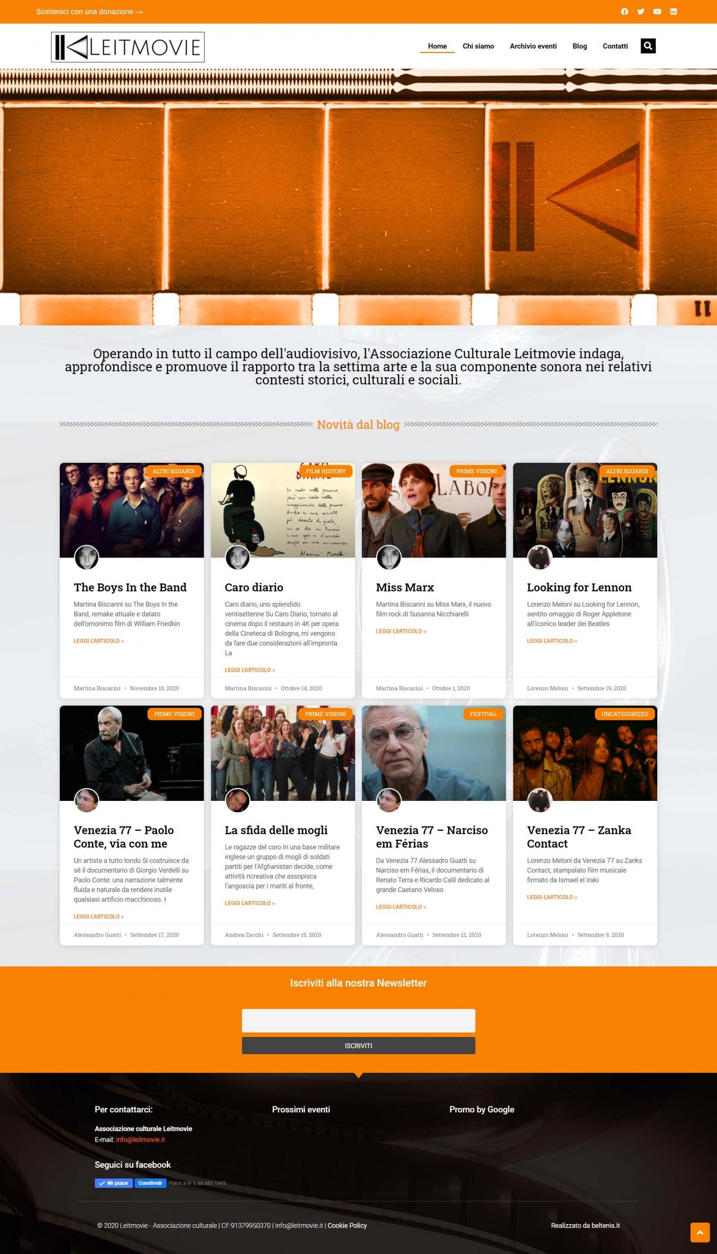 Anteprima del sito web