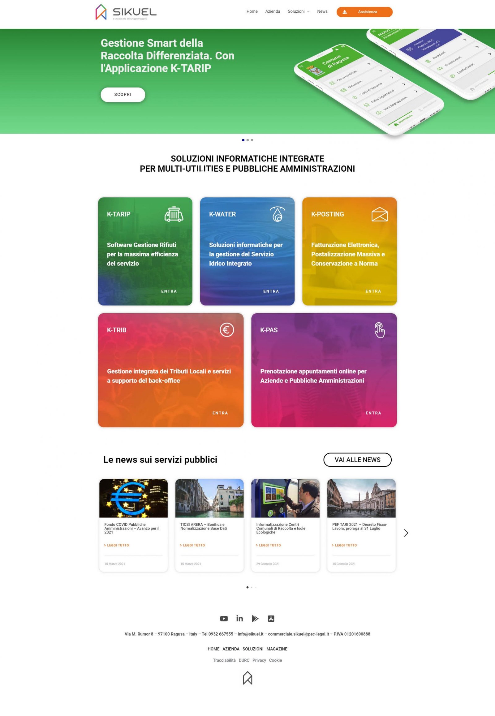 Nuovo portale azienda software per la PA