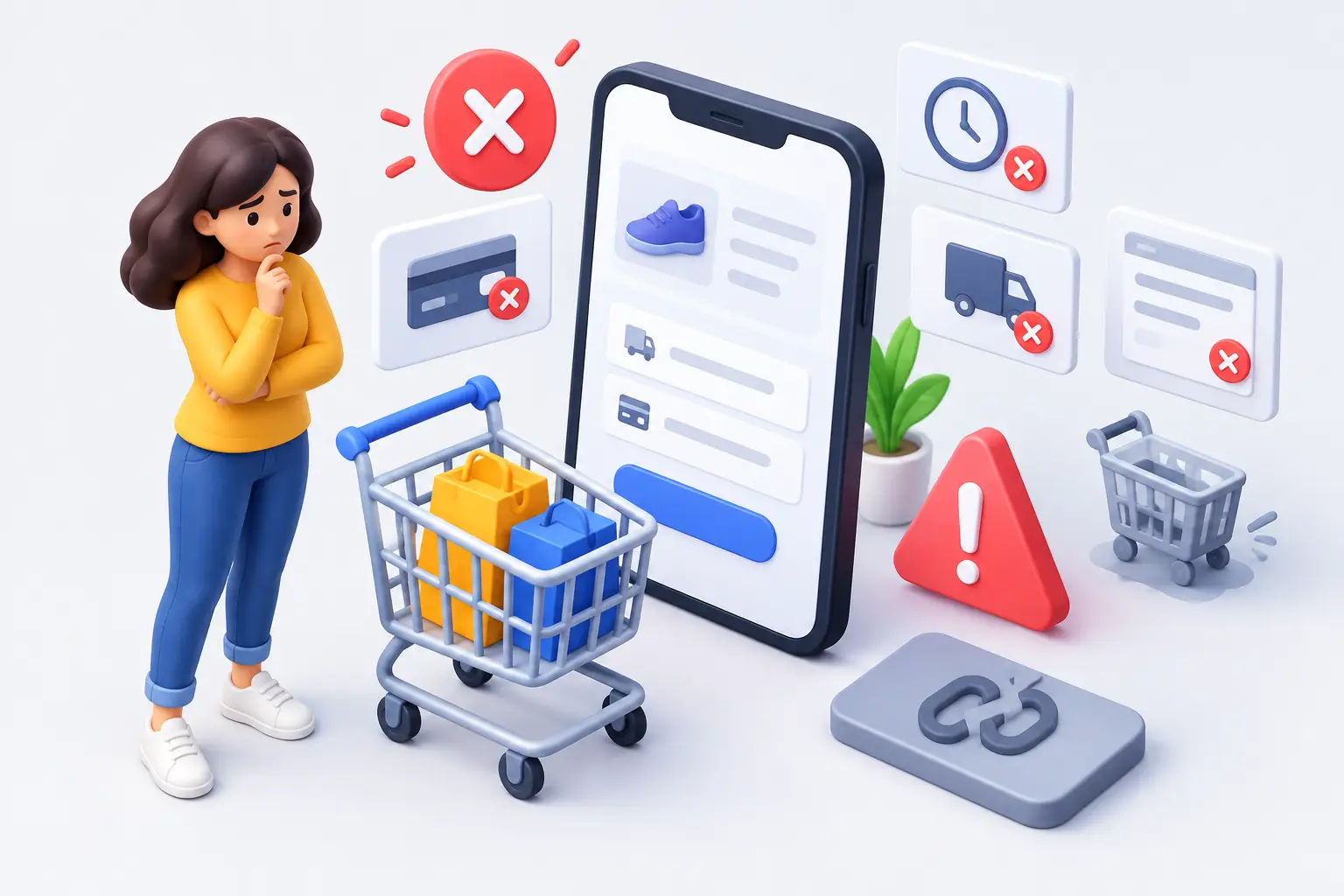 8 errori checkout che riducono conversioni