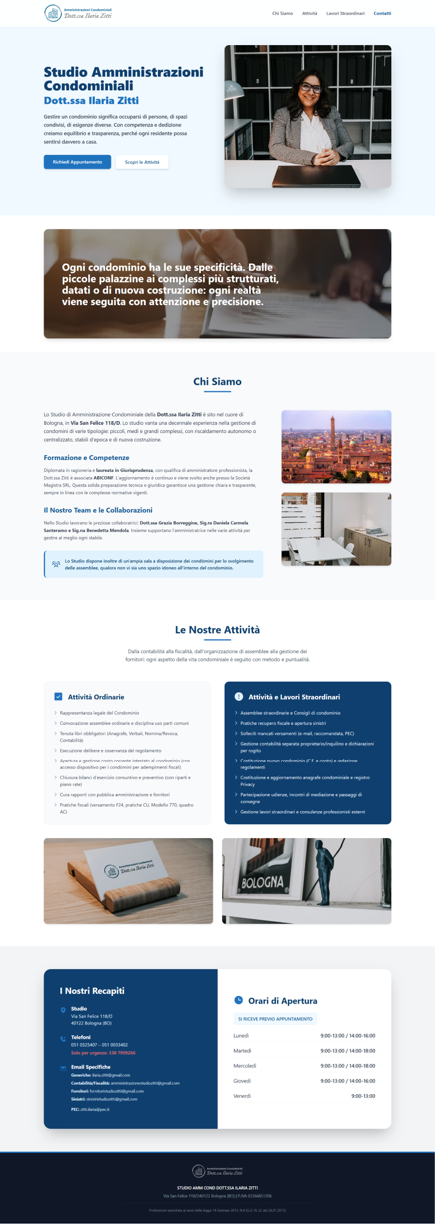 Sito web per studio di amministrazione immobili