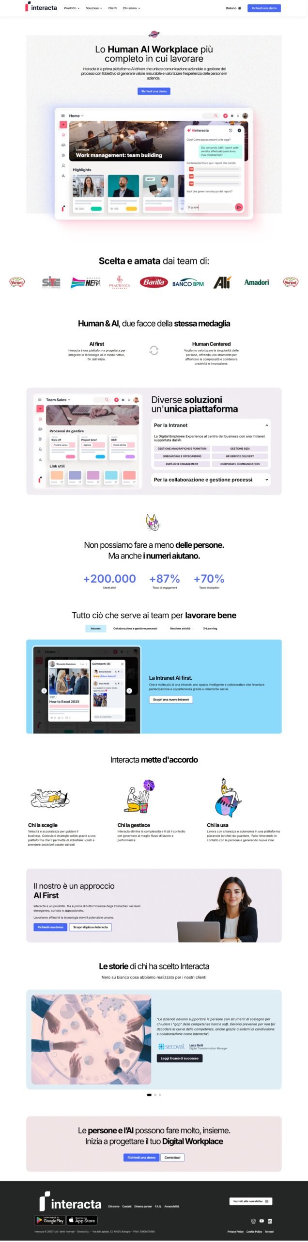 Realizzazione Sito Web per Piattaforma SaaS B2B