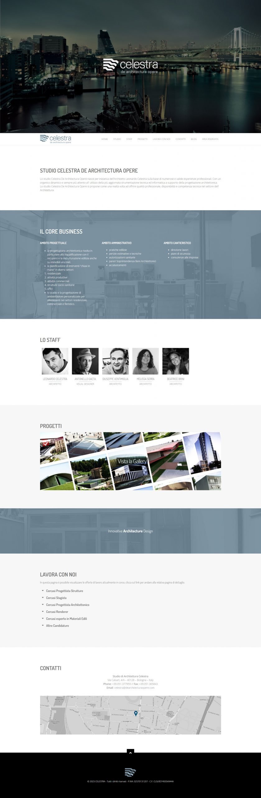 Scopri il nuovo sito web WordPress dello Studio di Architettura Celestra