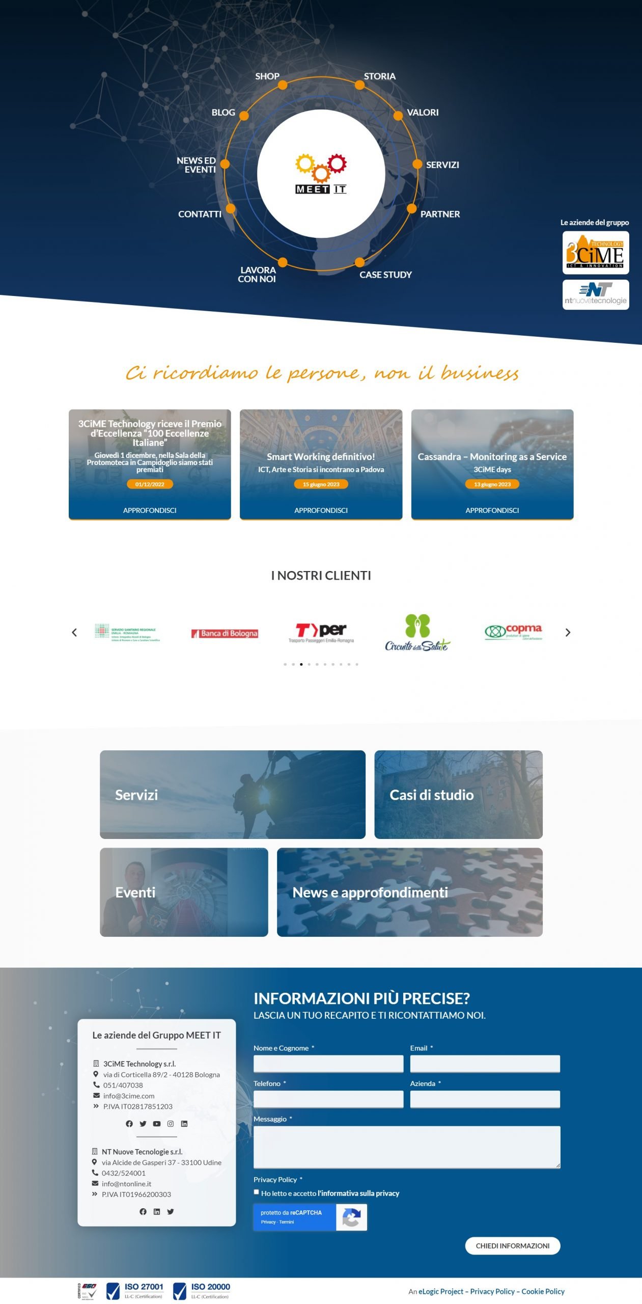 Sito web aziendale settore IT