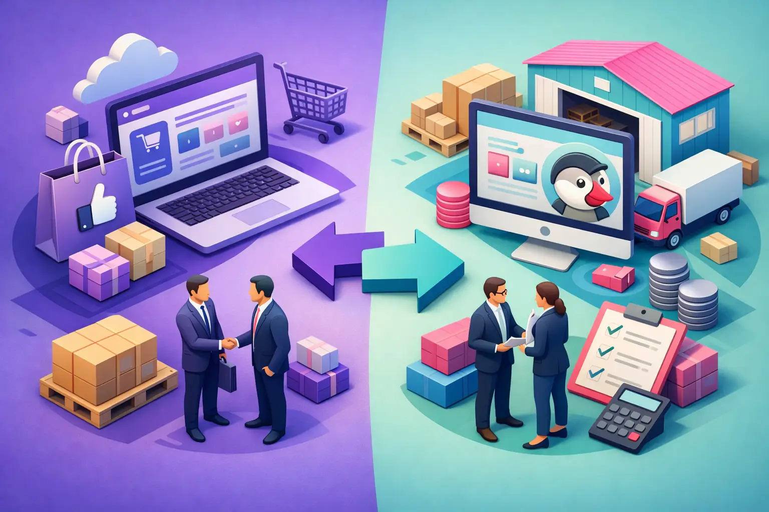 WooCommerce vs PrestaShop B2B per aziende