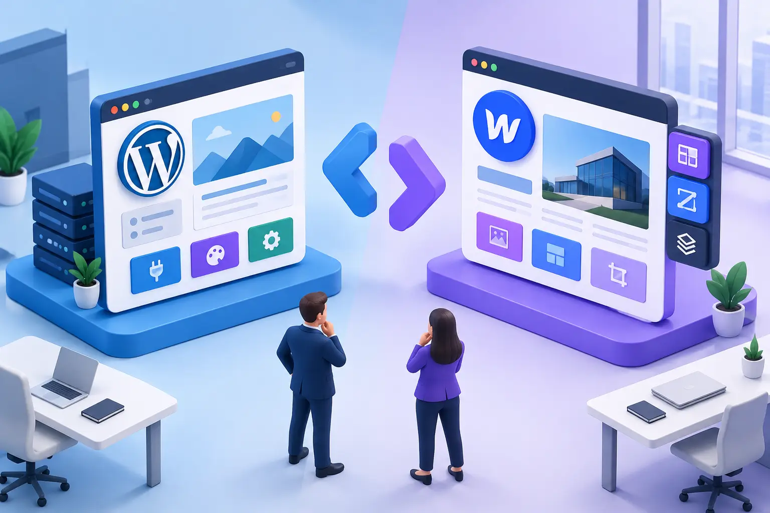 WordPress vs Webflow per aziende: cosa conviene